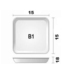 BANDEJA ISOP B1 15X15X18 400UN