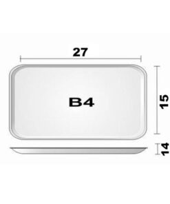 BANDEJA ISOP B4 27X15X14 400UN