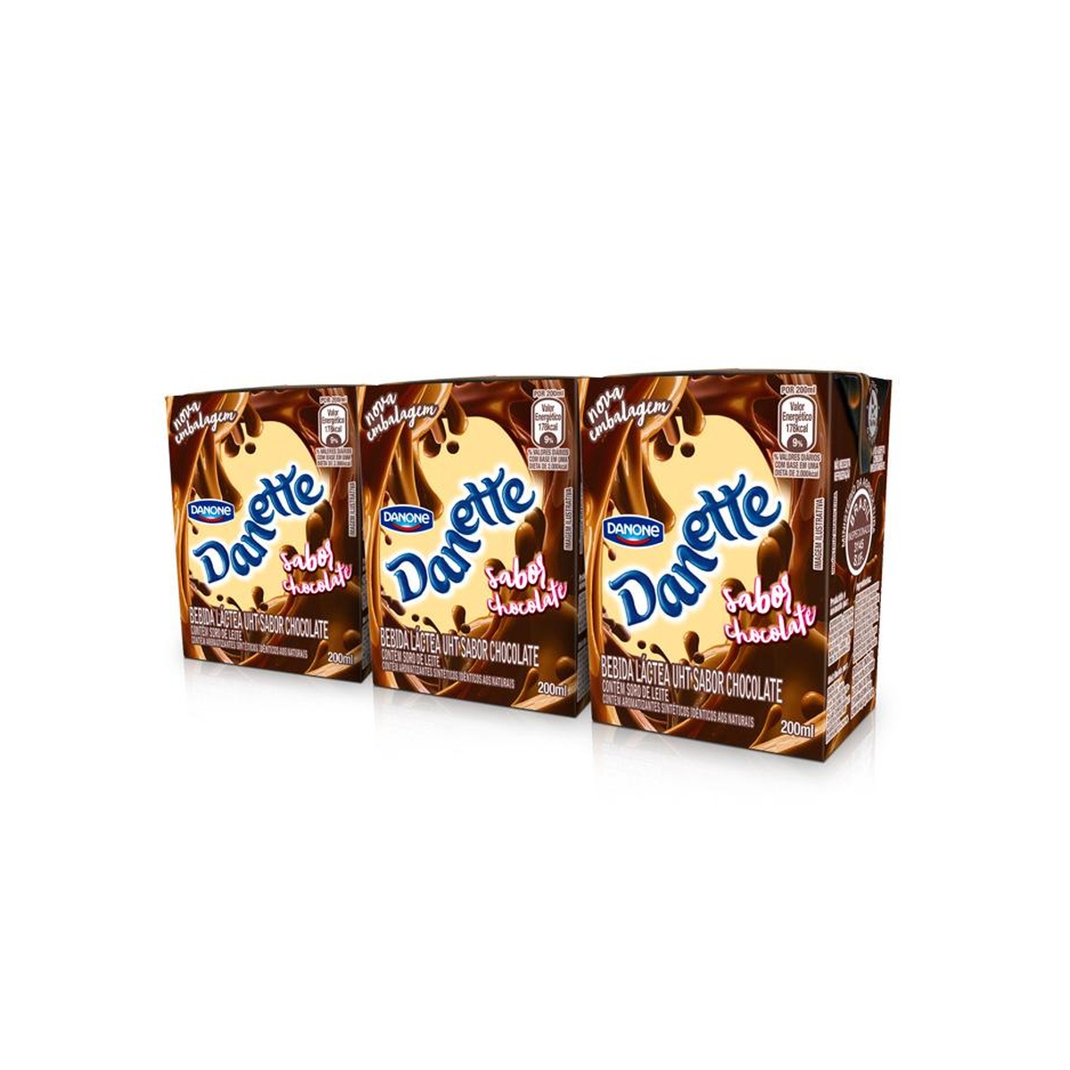 DANETTE UHT CHOCOLATE 9X3X200ML