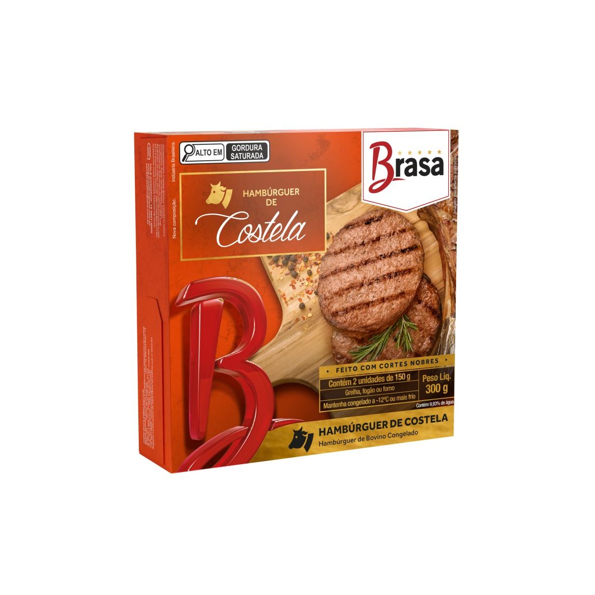 HAMB BRASA BUR COSTELA CX-10CX-2UN-150G