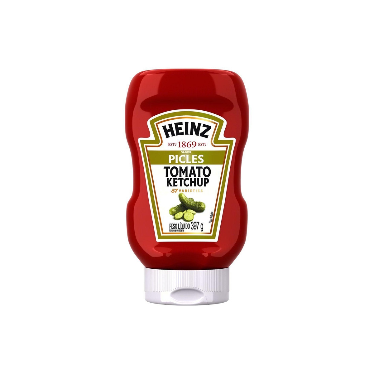 KETCHUP HEINZ PICLES 16X397GR