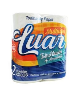 PAPEL TOALHA LUAR 12X2 (50 TOALHA)