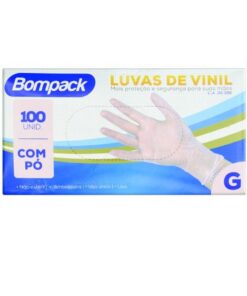 LUVA DESC VINIL G BOMPACK 100UN