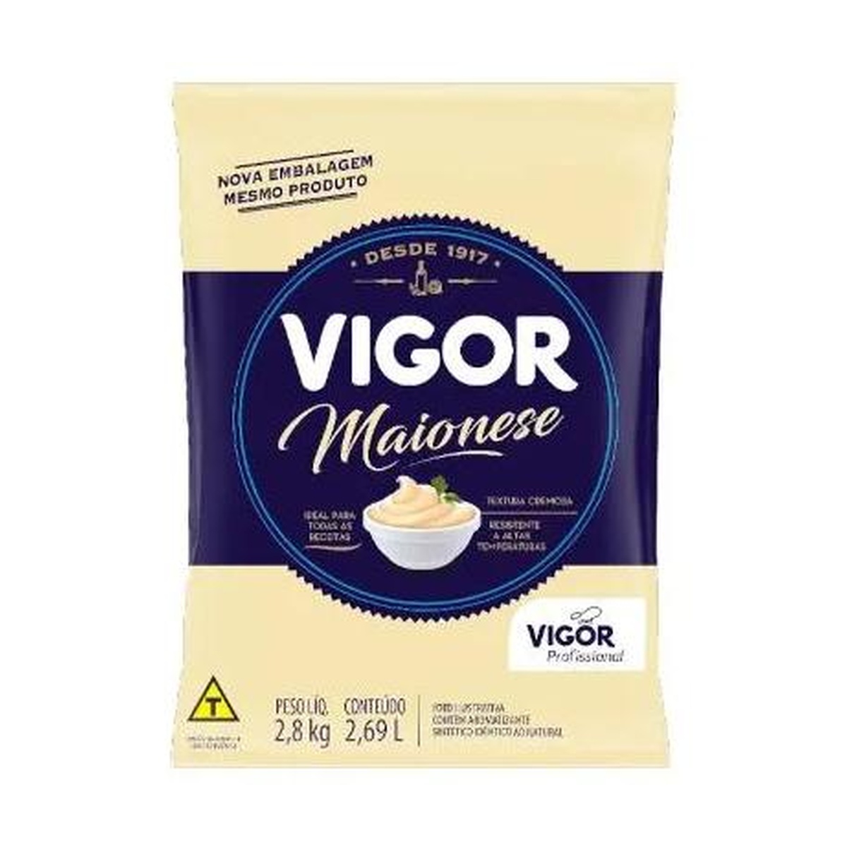 MAIONESE BAG VIGOR 6X2,8KG