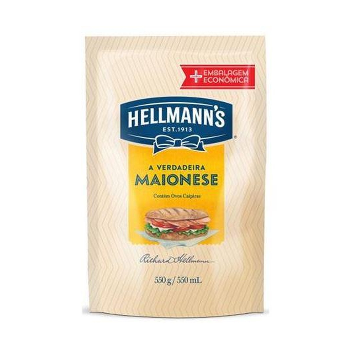 MAIONESE HELLMANNS DOYPACK 12X550G