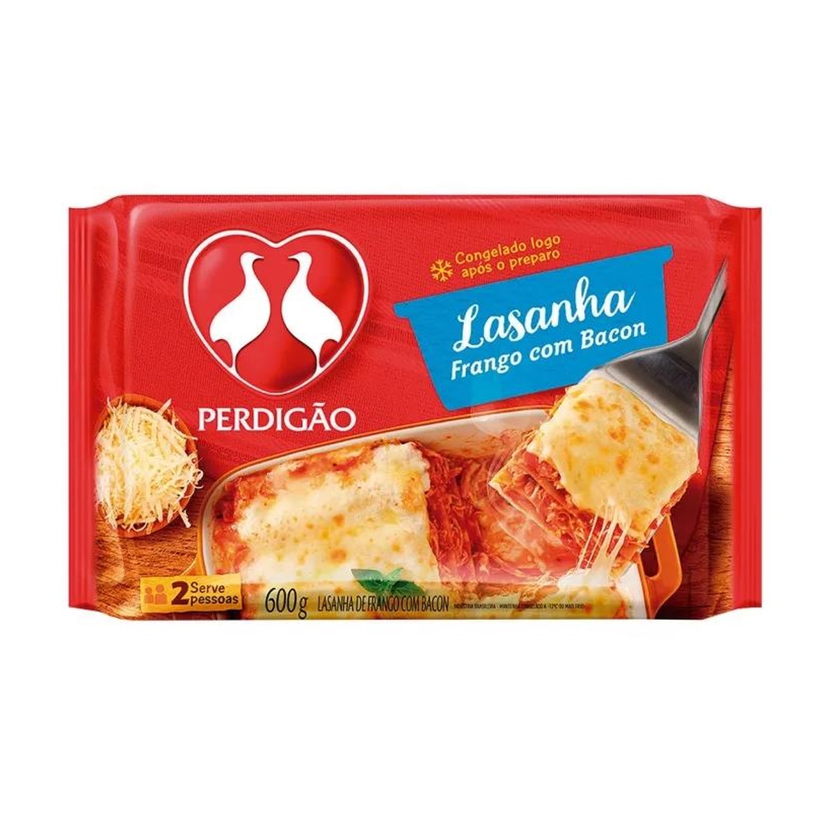 LASANHA DE FRANGO BACON PERDIGAO 6x600G
