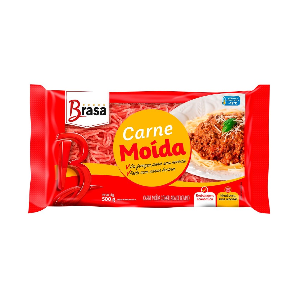 CARNE MOIDA BRASA 12X500G