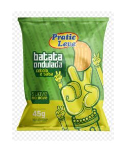 BATATA PRATIC LEVE ONDULADA CEBOL 20X80G