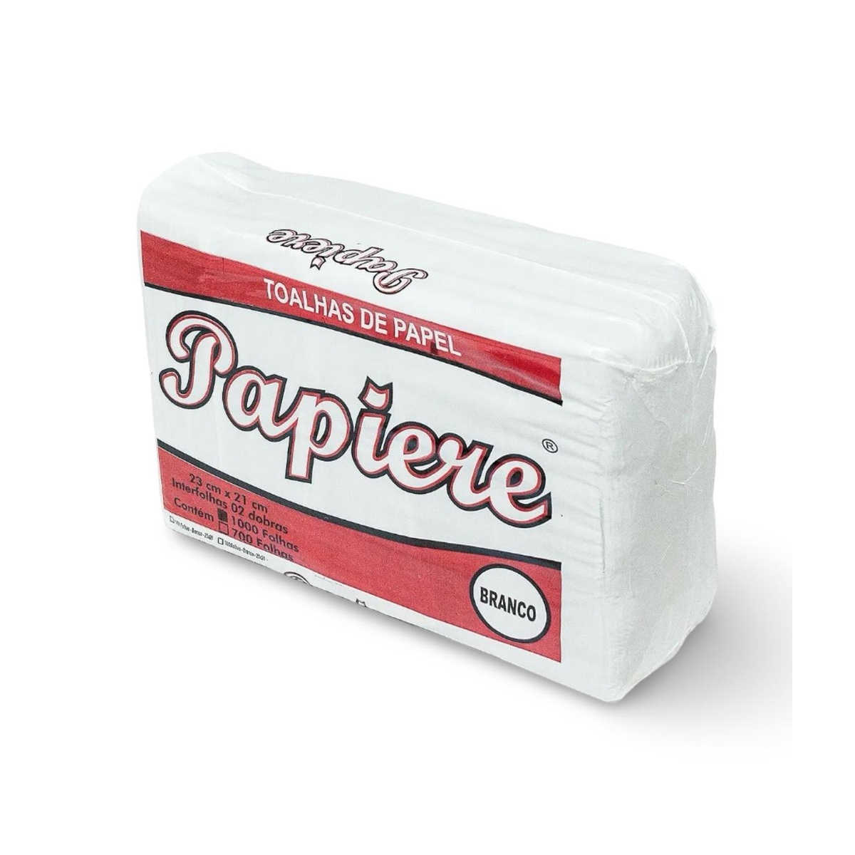 TOALHA PAPIERE BRANCO 20X21CM