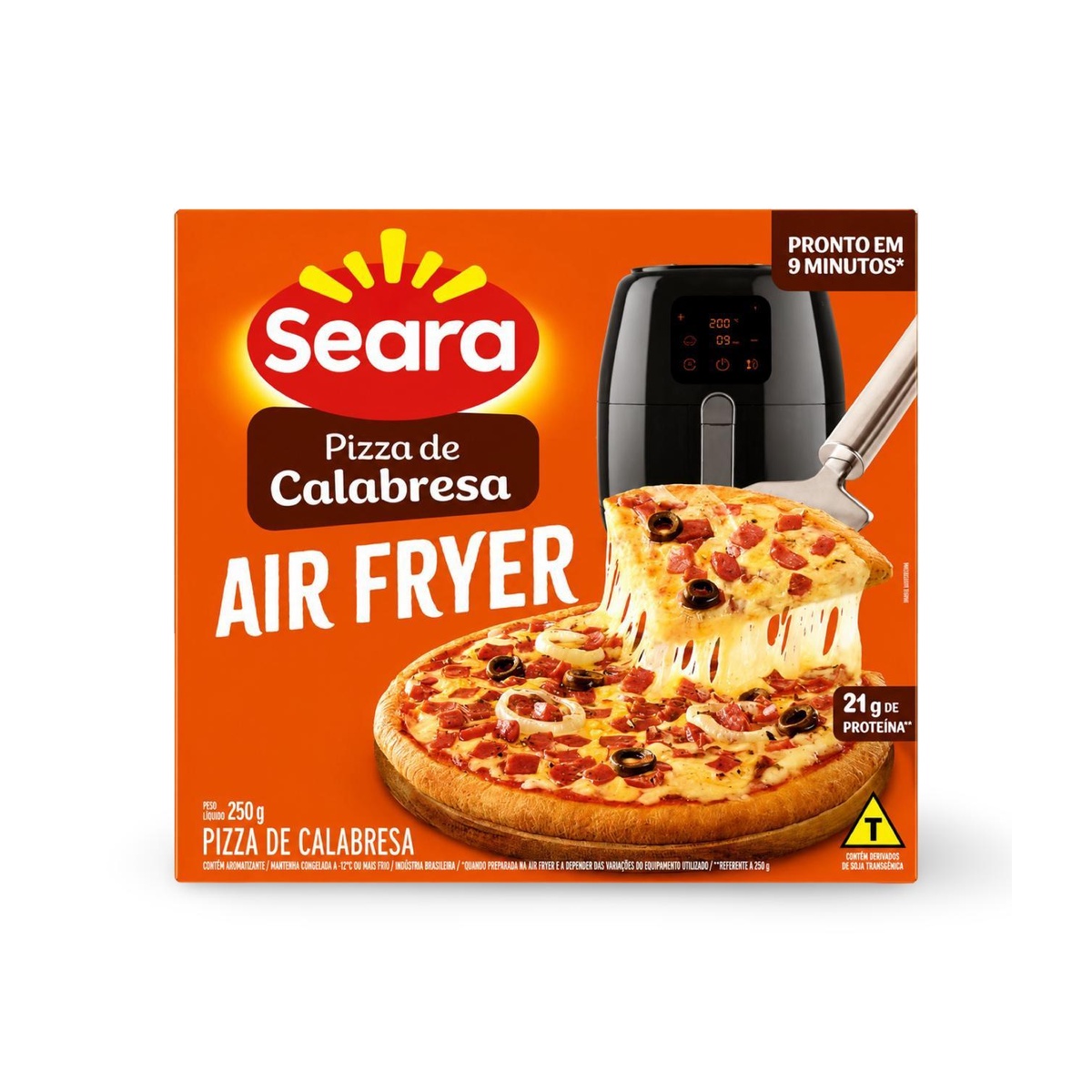 PIZZA CALAB AIRFRYER SEARA 12X250G
